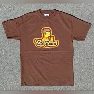 Vtg 2000s Simpsons Old School Print AAA T-Shirt Size (M)